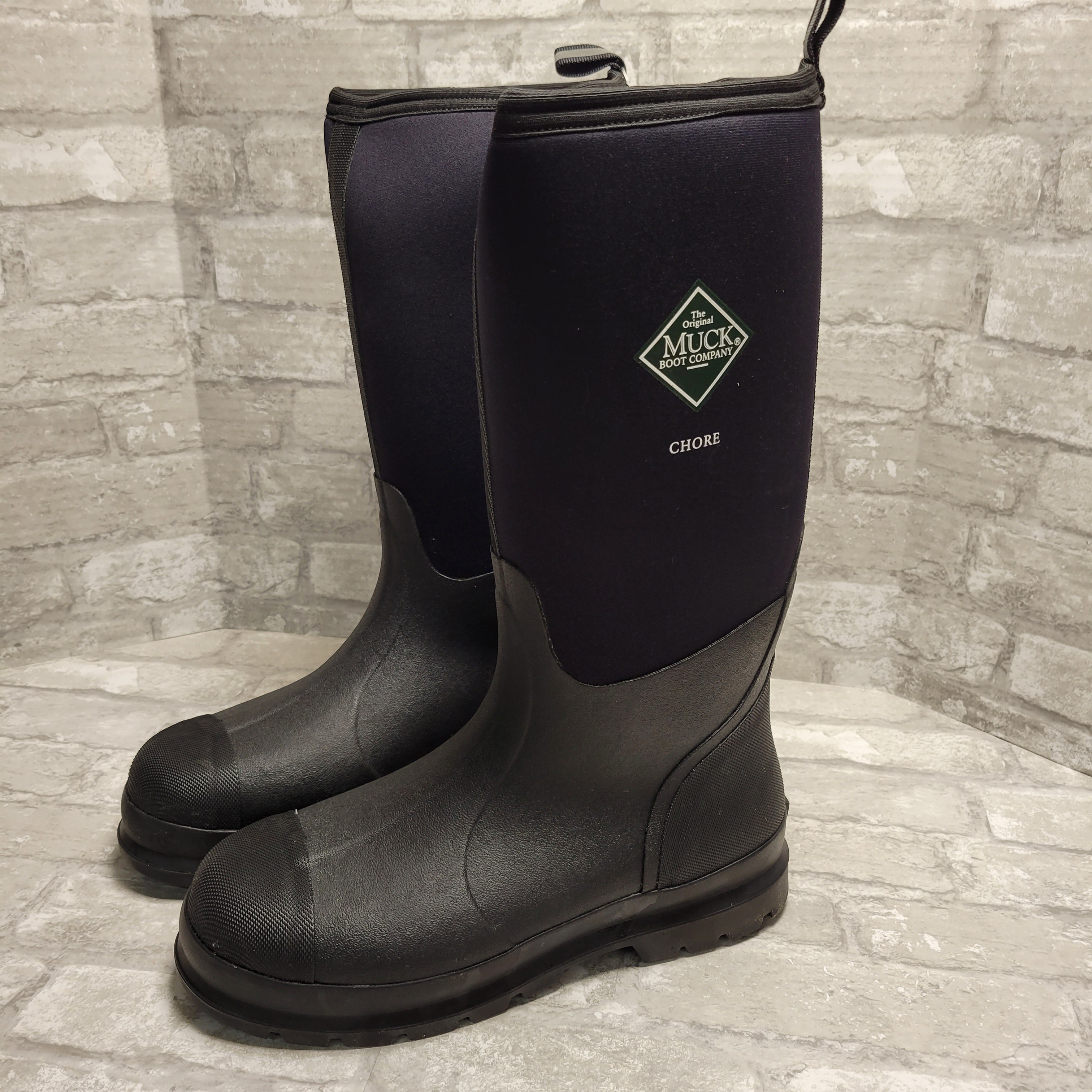 Muck Chore Classic Men's Rubber Work Boots - Black 10 (8044878332142)